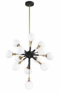 Luminaire moderne suspendu Kendal PF100-13L-BLK/BRS