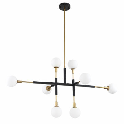 Luminaire moderne suspendu Kendal PF100-8L-BLK/BRS