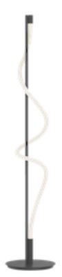 Lampe de plancher moderne CURSIVE Kuzco FL95360-BK