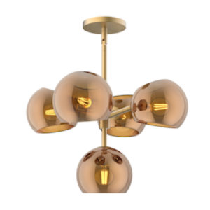 Luminaire suspendu moderne WILLOW Alora Mood CH548518BGCP