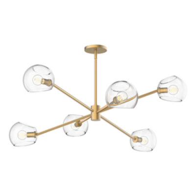 Luminaire suspendu moderne WILLOW Alora Mood CH548637BGCL