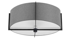 Plafonnier PRESTON Dainolite PST-153SF-MB-GRY