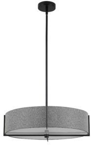 Luminaire suspendu PRESTON Dainolite PST-214P-MB-GRY+AT646:AV646