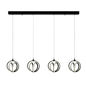 Luminaire suspendu moderne ROSE Artcraft AC6734BK