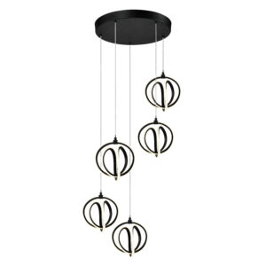 Luminaire suspendu moderne ROSE Artcraft AC6735BK