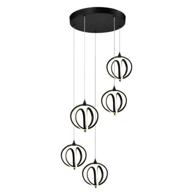 Luminaire suspendu moderne ROSE Artcraft AC6735BK