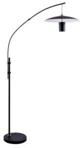 Lampe de plancher SLEY FL6601-BLK/BRS
