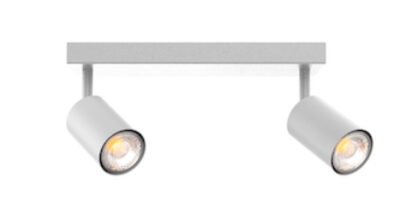 Projecteur double sur rail TK398B-2-WH