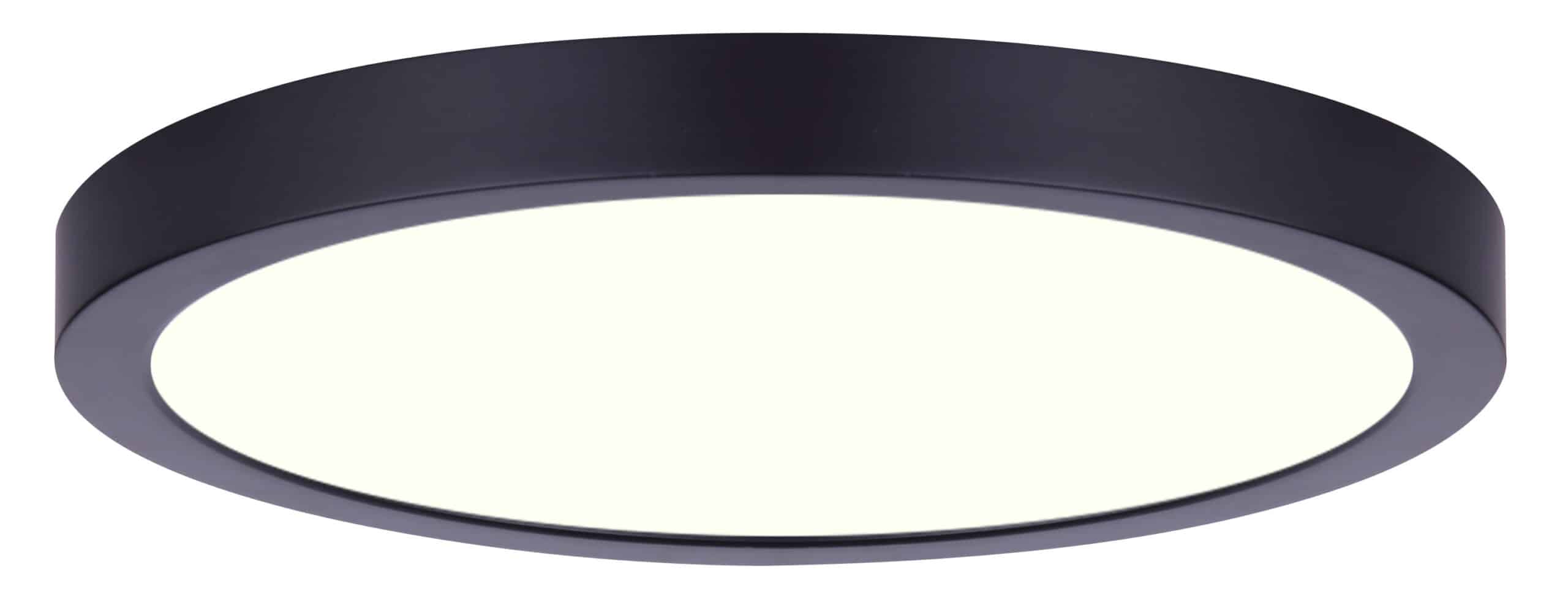 Plafonnier rond DL-7F-15S-BK-C