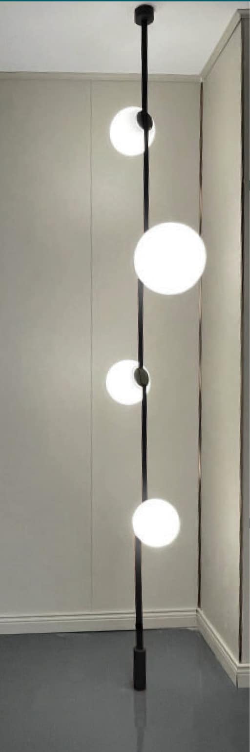 Lampe de plancher en kit BK-020-BLK